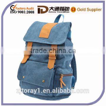 fashion vintage canvas backpack for students