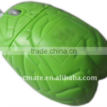 odd shape mouse,wired brain shape computer mouse,