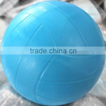 plain blue standard rubber training volleyball