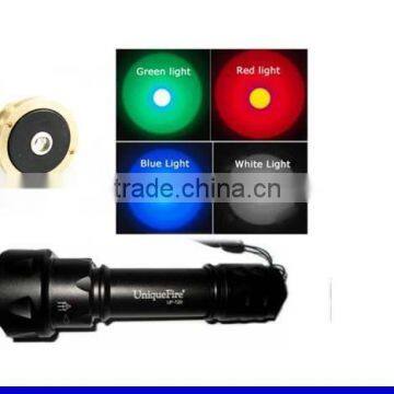 Uniquefire professional T20 IR led/green light flashlight torch