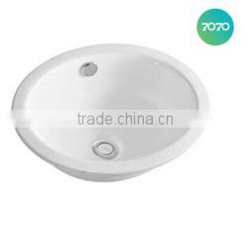 hot sale white colour under counter mounted single hole under counter basin 5505