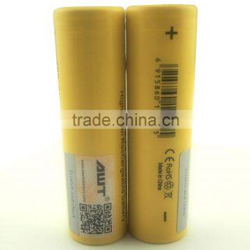 AWT Yellow 18650 2600mah 40A Subox mini vape mod box mod 200w rose gold vape mod box mod rx 200w awt 18650 high drain
