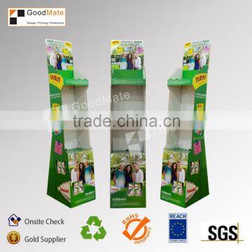 OEM customized high quality floor standing book display rack