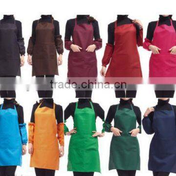 2014 New Product Cheap Promotional Soft kitchen plastic aprons for adults