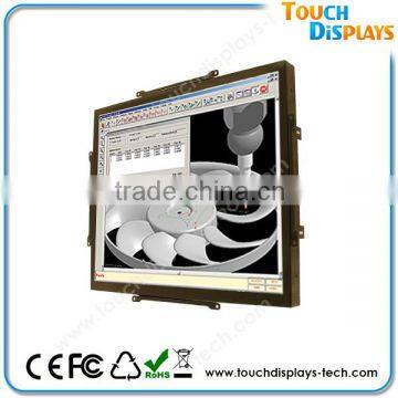 17inch open frame touch monitor with high brightness DVI RCA signal input