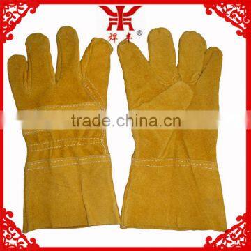 factory-outlet 12 inches 100% cow split leather building working gloves