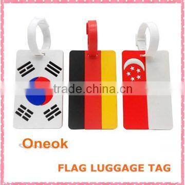 Promotional Travel Durable Cool Luggage Tag, Flag luggage Tag, custom Luggage Tag