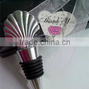 Popular Colorful Shell Shape Bottle Wine Stopper