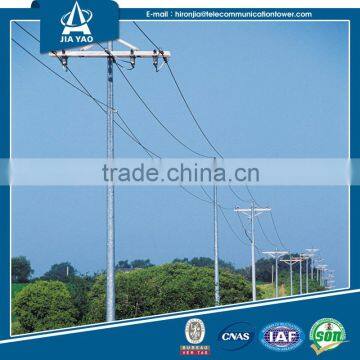 High Voltage Hop Dip Galvanized Electrical Transmission MonoPole Tower