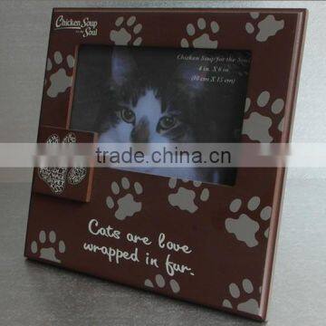 Love cat Wood Frame for 4 by 6-Inch Horizontal Photo frame
