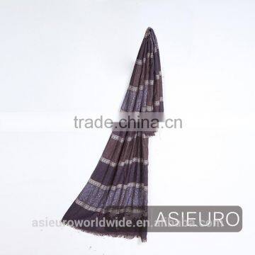 Acrylic Winter Shawl STRIPE Design BSCI and SEDEX Audited