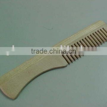 HL935 Custom Different Sizes Common Hair Wood Comb with Handle