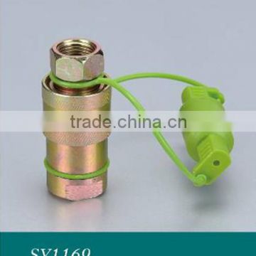 standard straight iron quick coupling with plastic sleeve