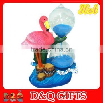 Flamingo polyresin sand timer