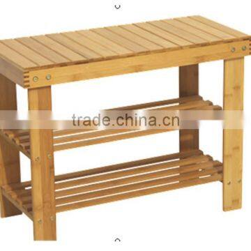 BAMBOO SHOE RACK & STOOL