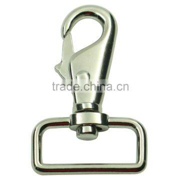 China supplier zinc alloy metal different size 25mm 30mm 38mm webbing snap hook