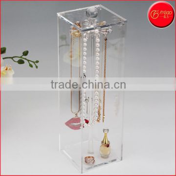 Hot sale acrylic jewelry display box earring stand earring display stand desktop acrylic display stand