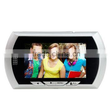 Digital Door Viewer With 4.3 inch LCD Screen Digital Memory Card Door Peephole Viewer Doorbell Security Camera