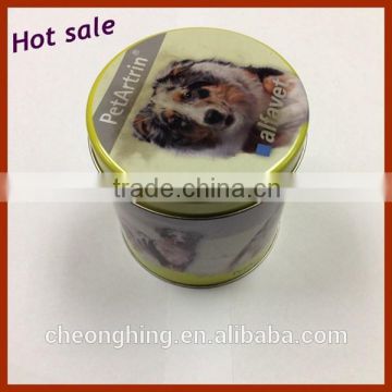 New arrival round food packaging cookie tin can