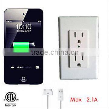 Usb Wall Socket 15A 125V 2.1A Usb Outlet photo-3