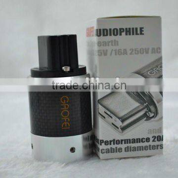 Hi-End Rhodium Plated Carbon fiber series 20A IEC Connector