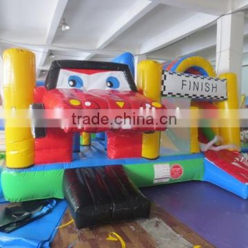 2015 new design inflatable amusement park with slide