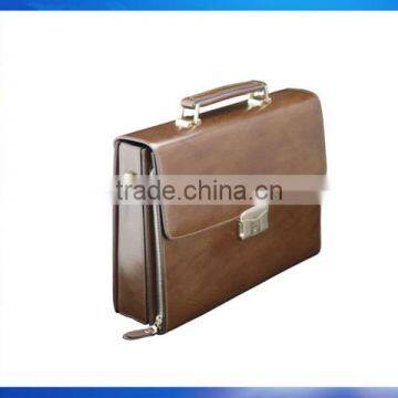 Leather biometric briefcase KO-BioC200 with fingerprint lock