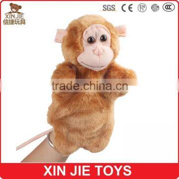 cute monkey hand puppet customize hand puppet hot selling adult hand puppet