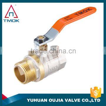 Factory Stock Brass Ball Valve Price TMOK Brand Size 1/2'' to 1'' BSP Thread Iron Handles With Pvc Credit Insurance Support Quality Choice photo-2