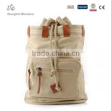 custom printed canvas drawstring for backpack made in China