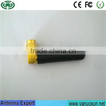 Fast Delivery 2dBi Antenna Right Angle Connetor Rubber Antenna External Mini 433MHz Antenna For Date Transmission System