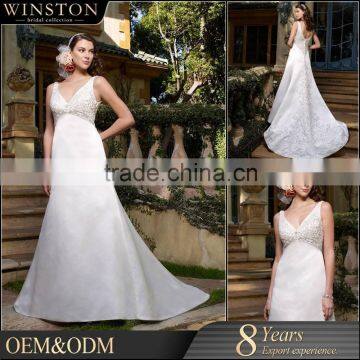 New arrival product wholesale Beautiful Fashion queen bridal wedding dress