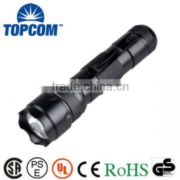 Aluminum 3 Modes High Power XM-L T6 LED Police Security Flashlight With Clip