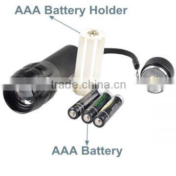 3W XPE Zoomable Ultra Bright Rechargeable Aluminium LED Torch Light Police Flashlight photo-5