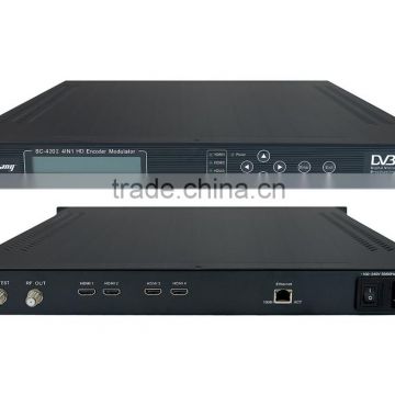 SC-4202 4 HD H264 Encoder Modulator / DVB-T encoder modulator