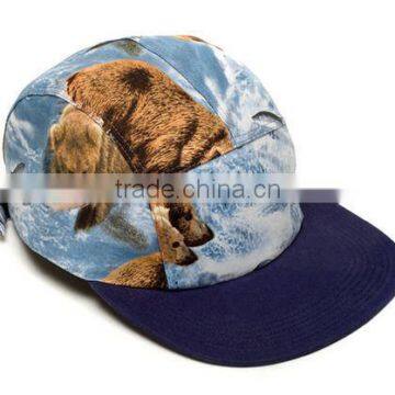 custom -made flat brim 5 panel cap