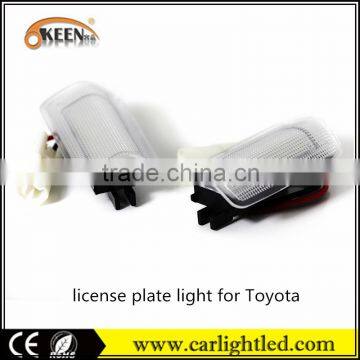 China best selling KEEN car led light license plate lights lamp truck for Toyota car number plate lighting