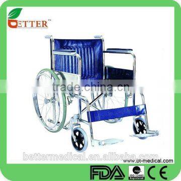 basic chrome steel wheelchair