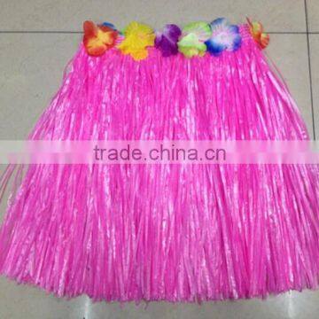 High Quality Plastic Handmade Cheap Custom Hawaii Grass Skirt for Party Decoration photo-4