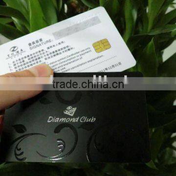 plastic contact IC cards with foil stamping