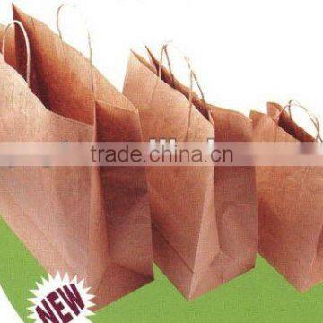 Promotional bread packaging brown kraft paper bags