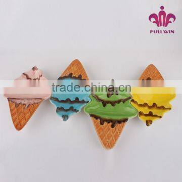 cheap ceramic plates birthday party plate ice cream shape