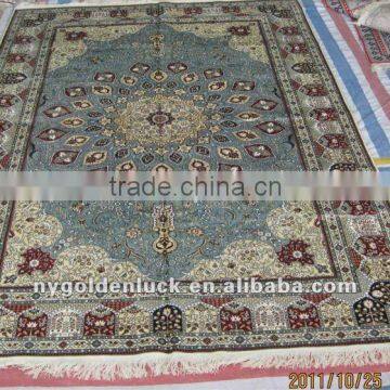 400L 6x9 hand knotted muslim plain prayer rug