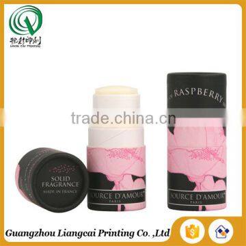 Delicate printed recycled lip balm packaging boxes round paper packaging boxes for lip balm