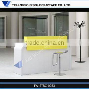Hot Sale High Quality Environmental Modern Design White Reception Desk photo-6