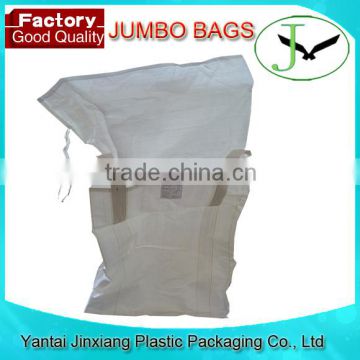 recycled pp woven jumbo bag big ton bag with top skirt made in China