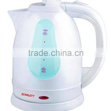 2 water level scales plastic body 1.7L electric kettle