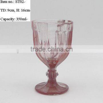 Panel Alabaster wine goblet glass for drinking