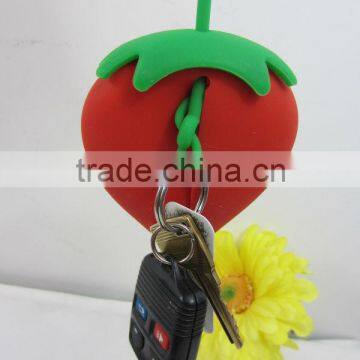 Fashion Strawberry Cute Styles Silicone Key Holder Soft Skin Case Factory photo-4