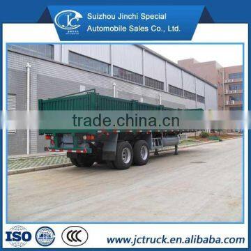 New design 9 meters 2 axis flat lowbed semi trailer